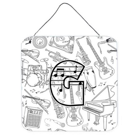 Carolines Treasures Letter G Musical Note Letters Wall and Door Hanging Prints CJ2007-GDS66